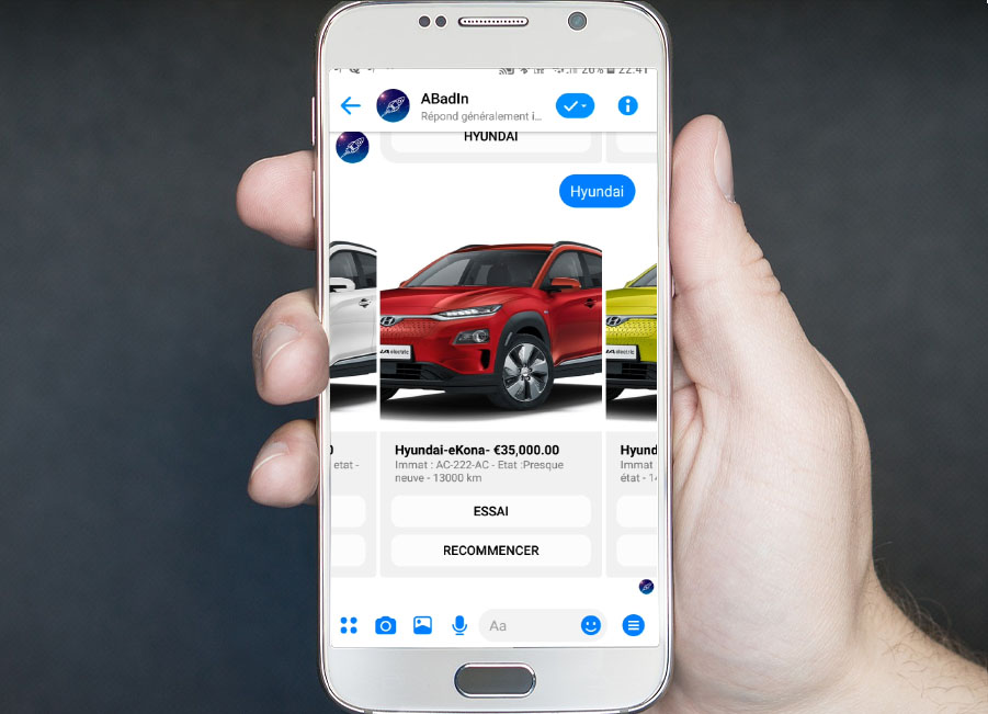 chatbot voiture électrique