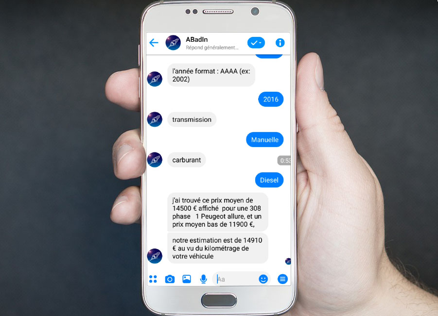 chatbot calculateur automobile